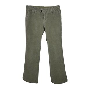 Gap Vintage Y2K Low Rise Corduroy Pants Size 6 Sage Green Flare Bootcut
